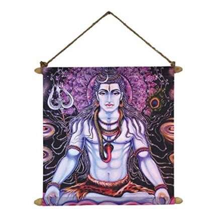TheYaYaCafe Nakshatra Shiv Poster Wall Painting Hanging Scroll Canvas - 12 X 12 Inches - Image 1