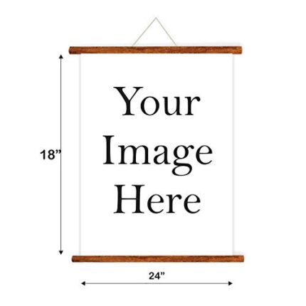 TheYaYaCafe Personalised Wall Hanging Decor Paintings for Corporate Gifts, Canvas Scroll Poster for Home Office Decor - 18 X 24 Inches - Image 1