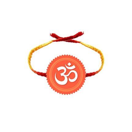 TheYaYaCafe Printed Acrylic Religious Rakhi |Raskhabandhan, OM, Acrylic - Image 1