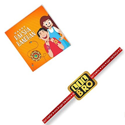 TheYaYaCafe Printed Rakhi Big Bro Raksha Bandhan/ Rakhi For Boys - Black - Image 1