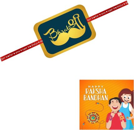 TheYaYaCafe Rakhi for Brother Boy Printed Bhratashree Raksha Bandhan - Image 1