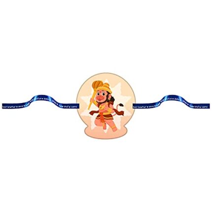 TheYaYaCafe Raksha Bandhan Gifts for Brother Bal Hanuman Printed Cute Rakhi Bracelet Baige - Image 1