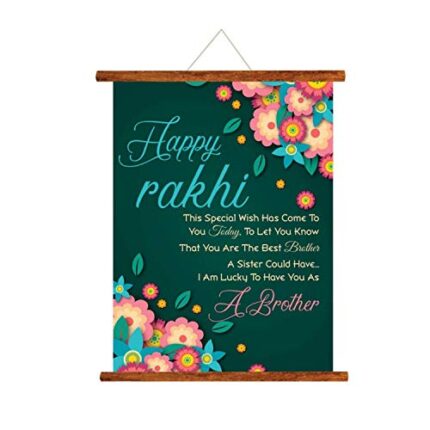 TheYaYaCafe Rakshabandhan Birthday Bhaidooj Special Wishe Brother Scroll Greeting Card for Brother - 24 X 32 Inches - Image 1
