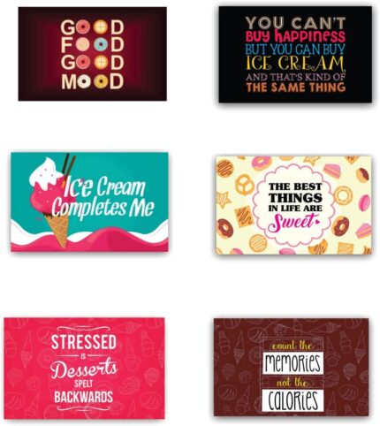 TheYaYaCafe Set Of 6 Table Mats Printed Table Placemats - Image 1