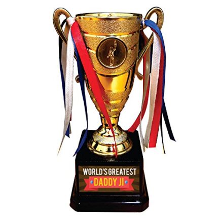 TheYaYaCafe Worlds Greatest Daddy Ji Trophy Golden Champion Award for Father - Image 1