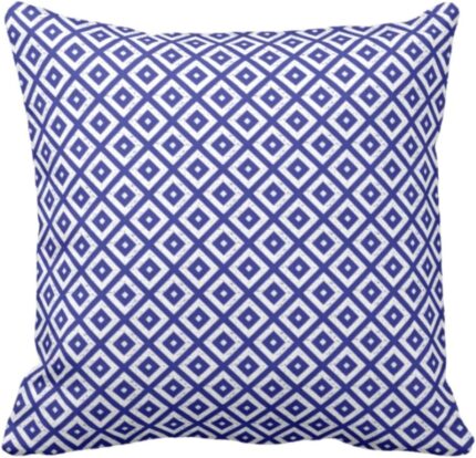 TheYaYaCafe Yaya Cafe 12 x 12 inch Tempting Indigo Printed Cushion Cover for Home Sofa - Image 1