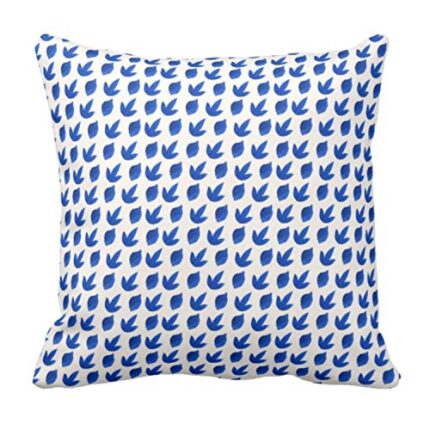 TheYaYaCafe Yaya Cafe 20 x 20 inch Marvelous Indigo Printed Cushion Cover for Home Sofa - Image 1