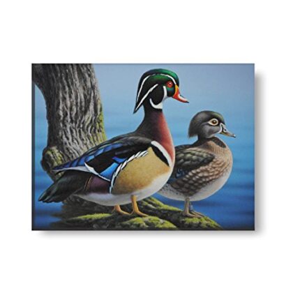 TheYaYaCafe Yaya Cafe 9x12 inches Feng Shui Beautiful Mandarin Ducks Modern Art Wall Painting Canvas - Image 1