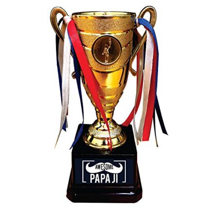 TheYaYaCafe Yaya Cafe Awesome Papa Ji Trophy Golden Champion Award for Father - Image 1