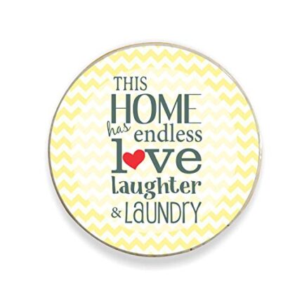 TheYaYaCafe Yaya Cafe Home Has Endless Love Home Printed Fridge Magnet - Round - Image 1