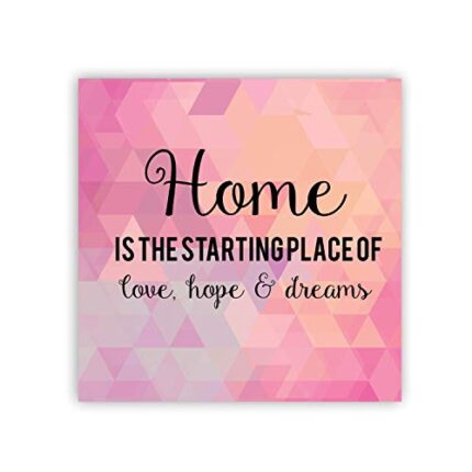 TheYaYaCafe Yaya Cafe Home is Starting Place Home Printed Fridge Magnet - Square - Image 1