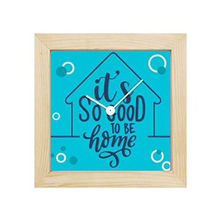 TheYaYaCafe Yaya Cafe Its So Good to Be Home Framed Wall Clock - 15 x 15 inches