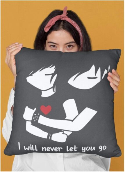 TheYaYaCafe Yaya Cafe Never Let You Go Love Printed Throw Cushion Cover - 24 x 24 inches - Image 5