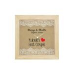 TheYaYaCafe Yaya Cafe Rakhi Gifts for Bhaiya Bhabhi Desk Clock Worlds Best Bhaiya Bhabhi Canvas - 6X6 Inches