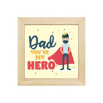 TheYaYaCafe Yaya Cafe Super Dad Wall Clock for Dad - 12 x 12 inches