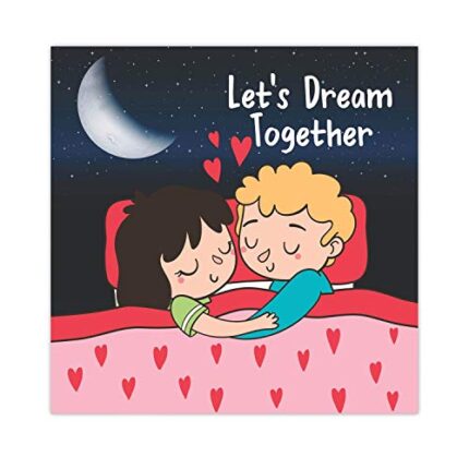 TheYaYaCafe Yaya Cafe Valentine Gifts for Girlfriend Boyfriend Husband Wife Fridge Magnet Lets Dream Together Printed - Square - Image 1