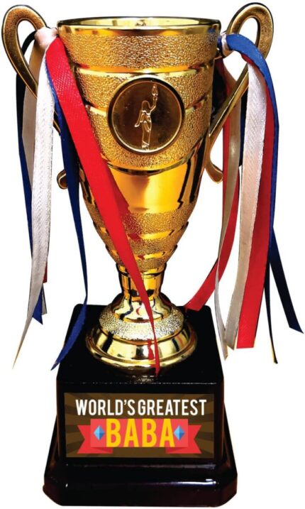 TheYaYaCafe Yaya Cafe Worlds Greatest Baba Bengali Trophy Golden Champion Award for Father - Image 1