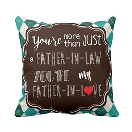 TheYaYaCafe   for Father in Law, Father in Love Cushion Cover - 20x20 inches in Law - Image 1