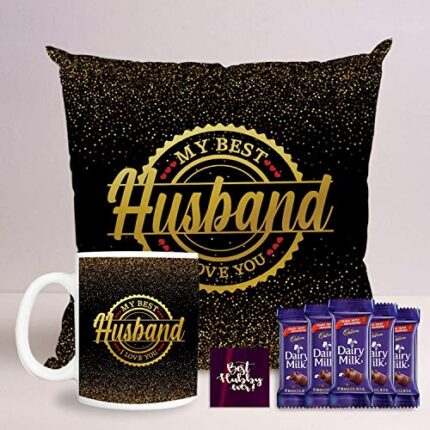YaYa cafe Valentine Gifts Love is Growing Old with You Combo for Husband Wife Mug, Fridge Magnet,15 Dairy Milk Chocolate Love is Growing Old with You, with Card Coaster - Image 13