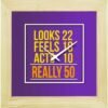 TheYaYaCafe 6X6 Inches 50Th Birthday Gifts Desk Clock Looks Feels Act Canvas - Image 4