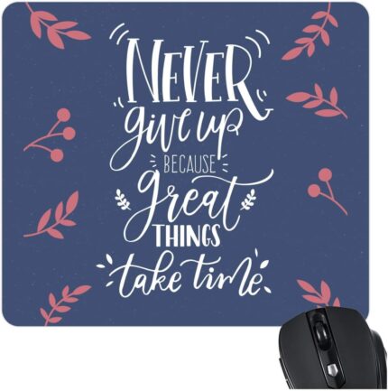 TheYaYaCafe Stop Thinking Start Doing Motivational Quote Printed Mouse Pad for Computer, PC, Laptop - Image 12