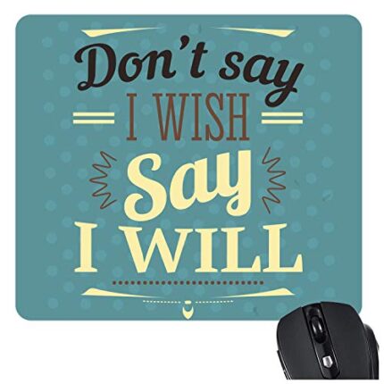 TheYaYaCafe Stop Thinking Start Doing Motivational Quote Printed Mouse Pad for Computer, PC, Laptop - Image 8