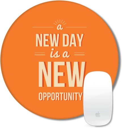 TheYaYaCafe New Year Christmas Gifts Motivational Quote Printed Round Mousepad for Computer, PC, Laptop - All Things are Possible - Image 4