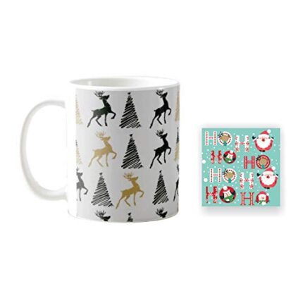 YaYa Cafe Christmas Gifts Splendid Coffee Mug, 330 ml with Coaster - Image 4
