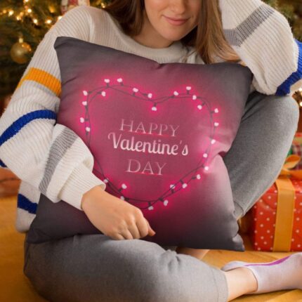 Giftsmate Happy for Girlfriend Wife Cushion Cover Throw Pillow Love - Image 4