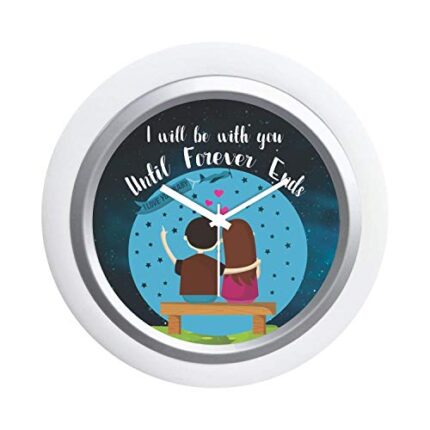 TheYaYaCafe Birthday Gifts Printed Desk Clock 6 inches Round (White Frame, Unbreakable Flexiglass Cover, Analog) - Image 6