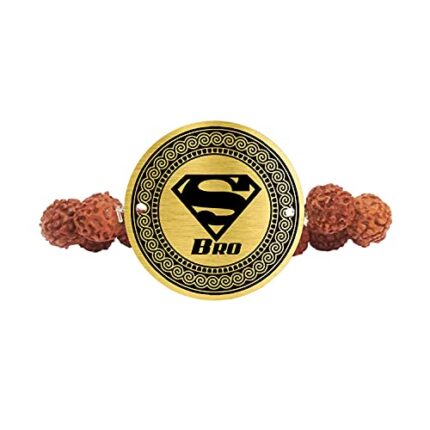 Raksha Bandhan Gifts Engraved Rudraksha Bracelet Rakhi for Brother - Image 11