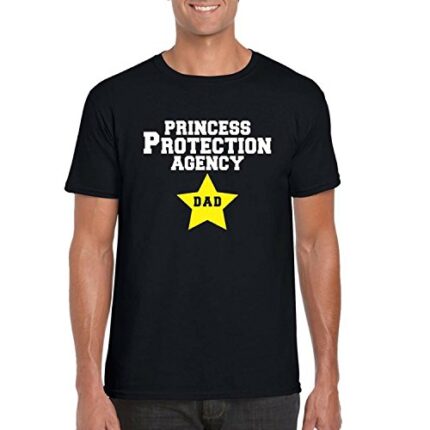 YaYa cafe Giftsmate Men's Cotton Princess Protection Agency Dad T-Shirt - Image 5