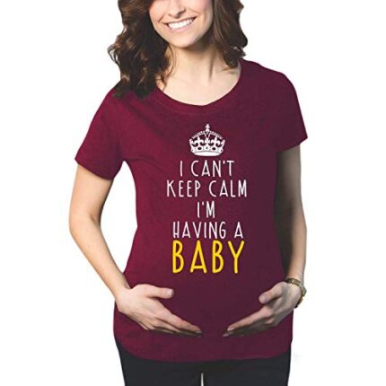 I Can't Keep Clam I am Having a Baby Maternity T-shirt - Image 10