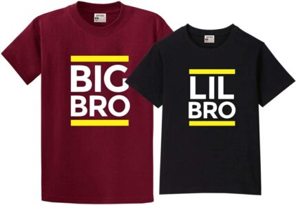 Hopcara Boys' Cotton Siblings Printed Regular Fit T-Shirt Combo - Image 3