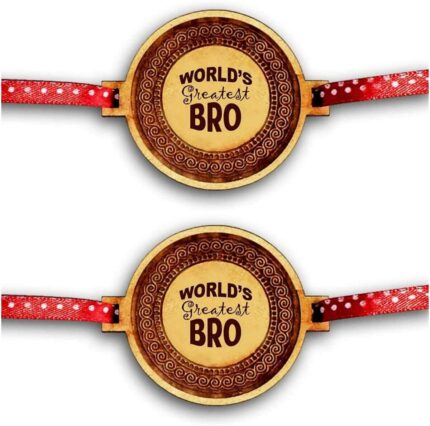 TheYaYaCafe Yaya Cafe Family Rakhi for Brother Engraved Worlds Greatest Bro Brother Rakhi Raksha Bandhan - Image 4