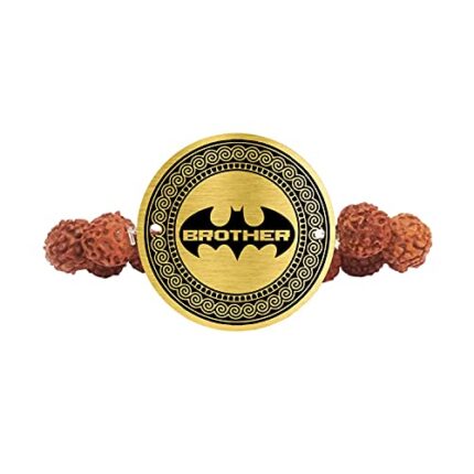 Raksha Bandhan Gifts Engraved Rudraksha Bracelet Rakhi for Brother - Image 3