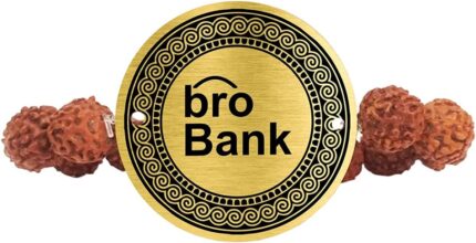 Raksha Bandhan Gifts Engraved Rudraksha Bracelet Rakhi for Brother - Image 6
