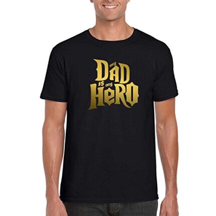 Giftsmate Men's Cotton Dad T-Shirt Hero Dad - Image 3
