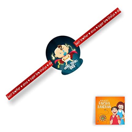 YaYa cafe Acrylic Printed Double Trouble Bro Raksha Bandhan for Boys (Blue) - Image 1