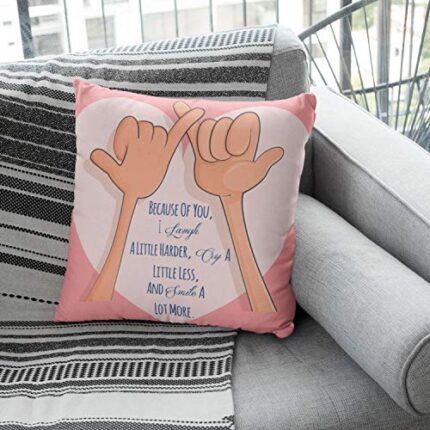 YaYa cafe Cushion Covers Pinky Promise Laugh Smile - Image 1