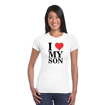 YaYa cafe Love My Son Women Cotton Printed T-Shirt - Image 1