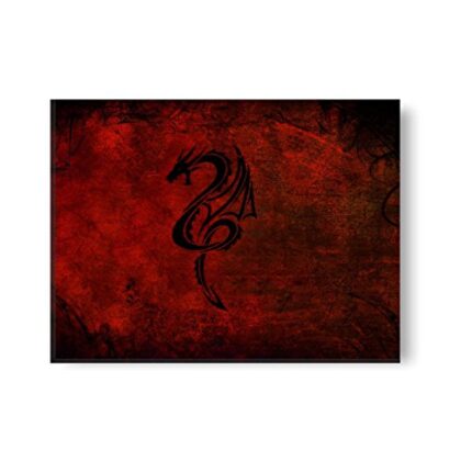 Yaya Cafe 18x12 inches Feng Shui Majestic Dragon Modern Art Wall Painting Canvas - Image 1