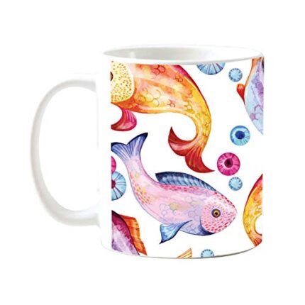 Yaya Cafe Alluring Fish Ceramic Coffee Mug 325 ml - Image 1