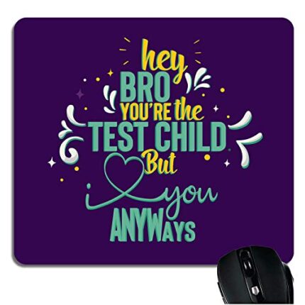 Yaya Cafe Birthday Gift for Brother, Mousepad Test Child Bro - Image 1