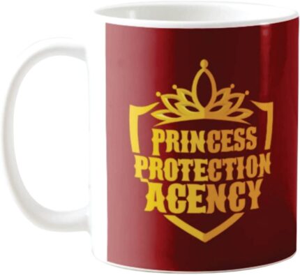 Yaya Cafe Birthday Gifts Combo for Brother, Princess Protection Agency Mug, Coaster, Cushion Cover, Set of 3 - Image 3
