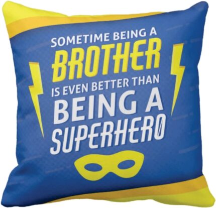 Yaya Cafe Birthday Gifts Combo for Brother, Super Hero Brother Mug, Coaster, Mousepad, Cushion Cover, Set of 4 - Image 4