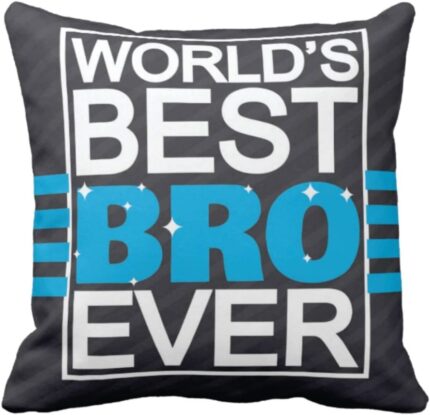 Yaya Cafe Birthday Gifts Combo for Brother, Worlds Best Bro Ever Mug, Coaster, Cushion Cover, Set of 3 - Image 4