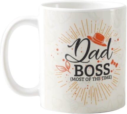Yaya Cafe Birthday Gifts for Father Funny Dad Boss Combo Set of 3 - Mug, Coaster, Keychain - Image 3