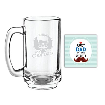 Yaya Cafe Birthday Gifts for Father My Cool Dad Engraved Beer Mug for Dad - Playboy Beer 357ml - Image 1