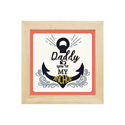 Yaya Cafe Dad is Sons First Hero Wall Clock for Dad - 6 x 6 inches